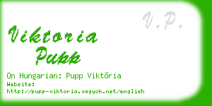 viktoria pupp business card