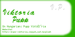 viktoria pupp business card